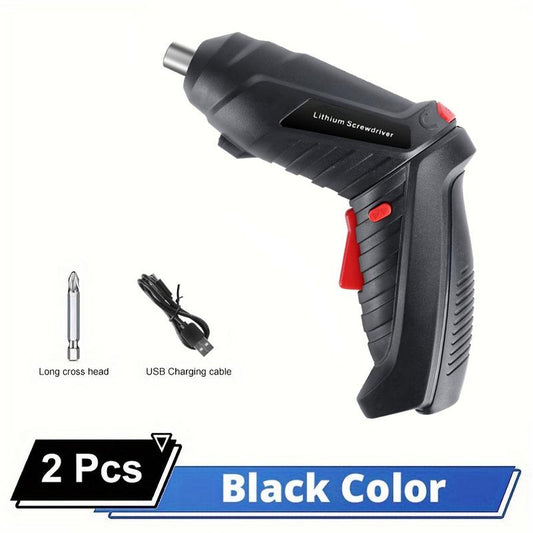 Electric Screwdriver Cordless Rechargeable Set 3.6V Li-Ion 3.5N·M Max Torque Electric Rotatable LED Light Drill Screwdriver Multi-Angle Work for Home Office DIY Tools