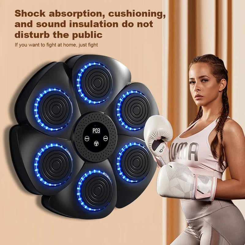 Bluetooth Music Boxing Machine Gloves,2024 Newest Version Smart Bluetooth Boxing Trainer with ,Rechargeable Boxing Target Workout Equipment