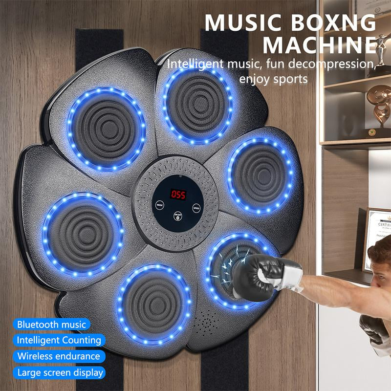 Bluetooth Music Boxing Machine Gloves,2024 Newest Version Smart Bluetooth Boxing Trainer with ,Rechargeable Boxing Target Workout Equipment